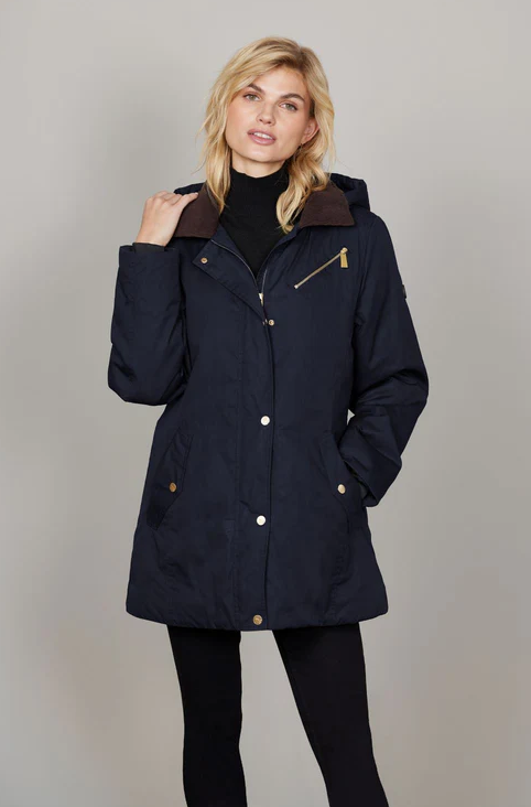 JUNGE Navy Mauda Wax Jacket