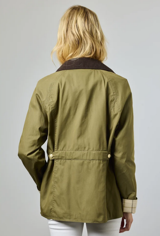 JUNGE Olive Green Natasja Wax Jacket