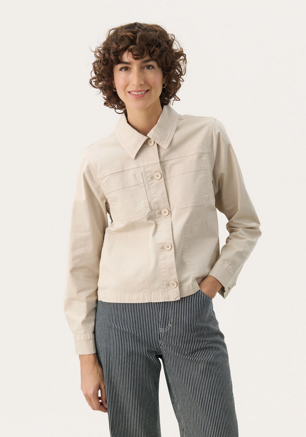Part Two Cream Boxy Jacket