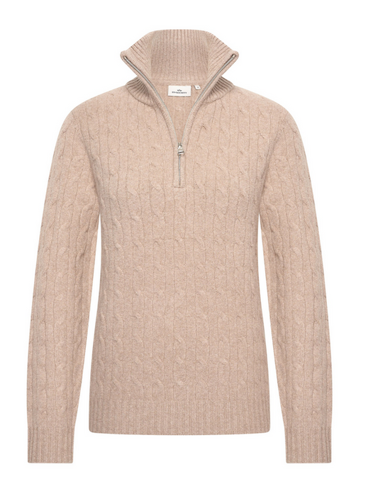 HV Society Light Taupe Knit Pullover