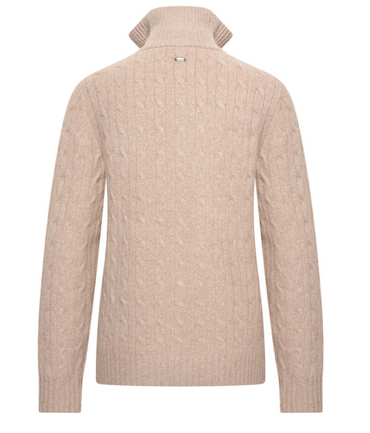 HV Society Light Taupe Knit Pullover