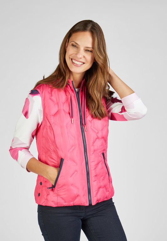RABE Pink Quilted Gilet