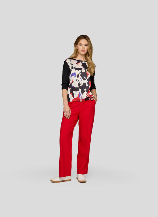 RABE Colourful Print Long Sleeved T-shirt