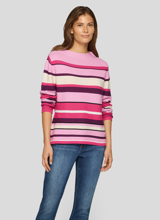 RABE Pink Stripe Knit Jumper
