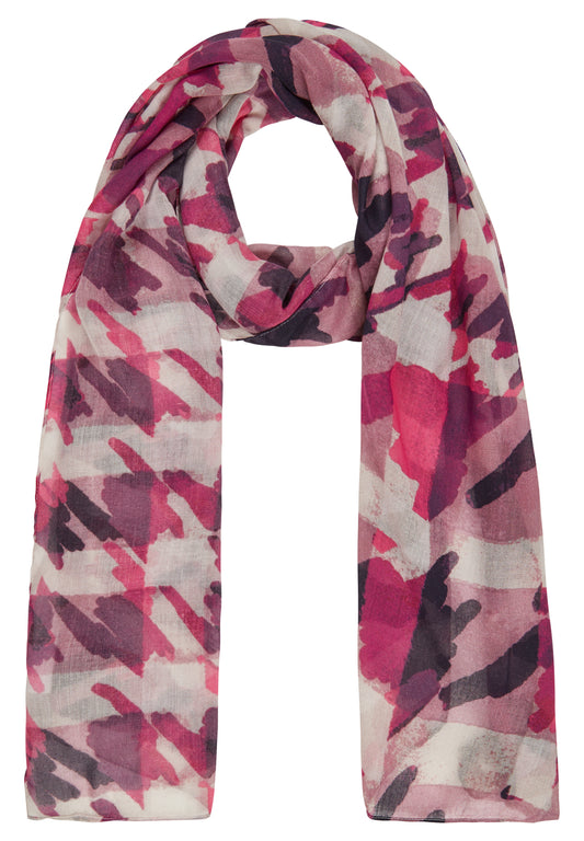 RABE Pink and Aubergine Scarf