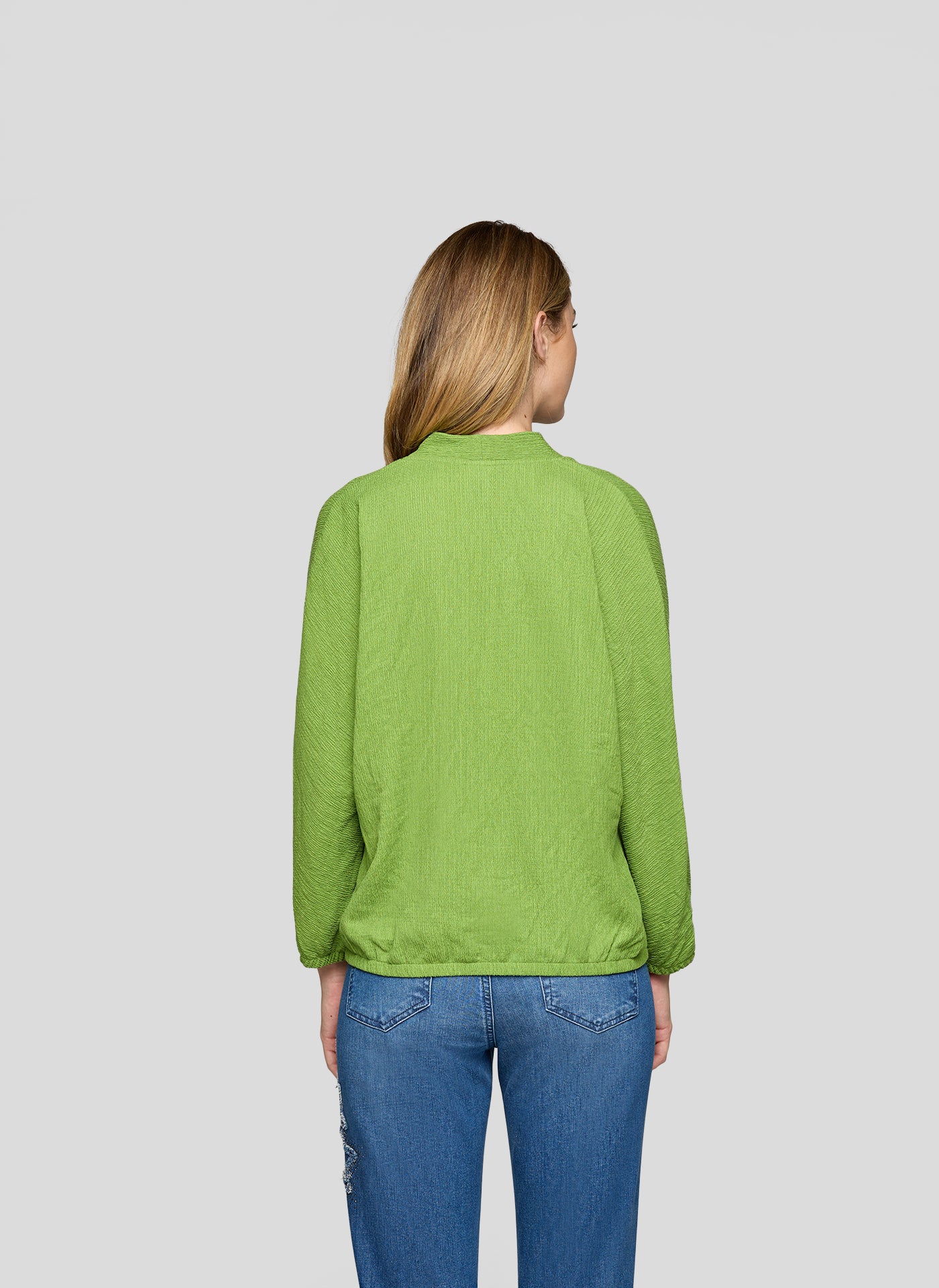 RABE Textured Green Blouse