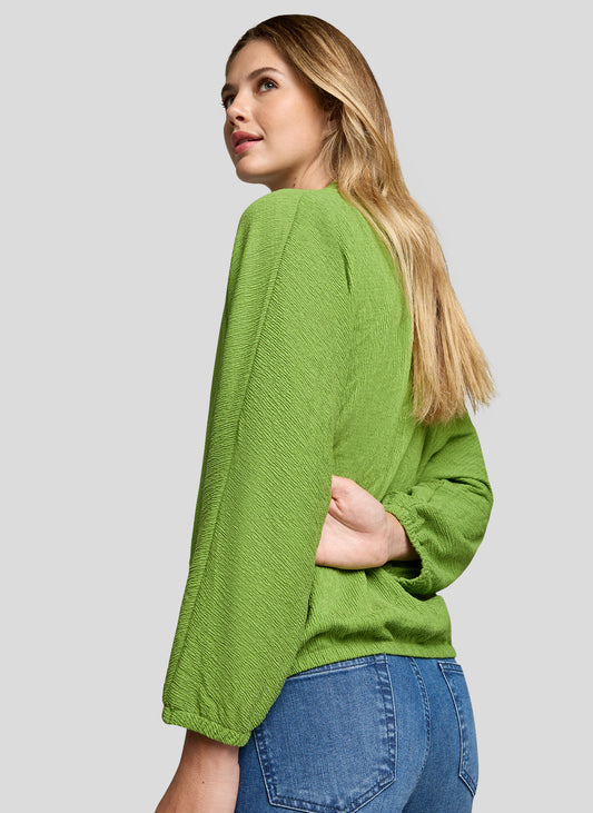 RABE Textured Green Blouse
