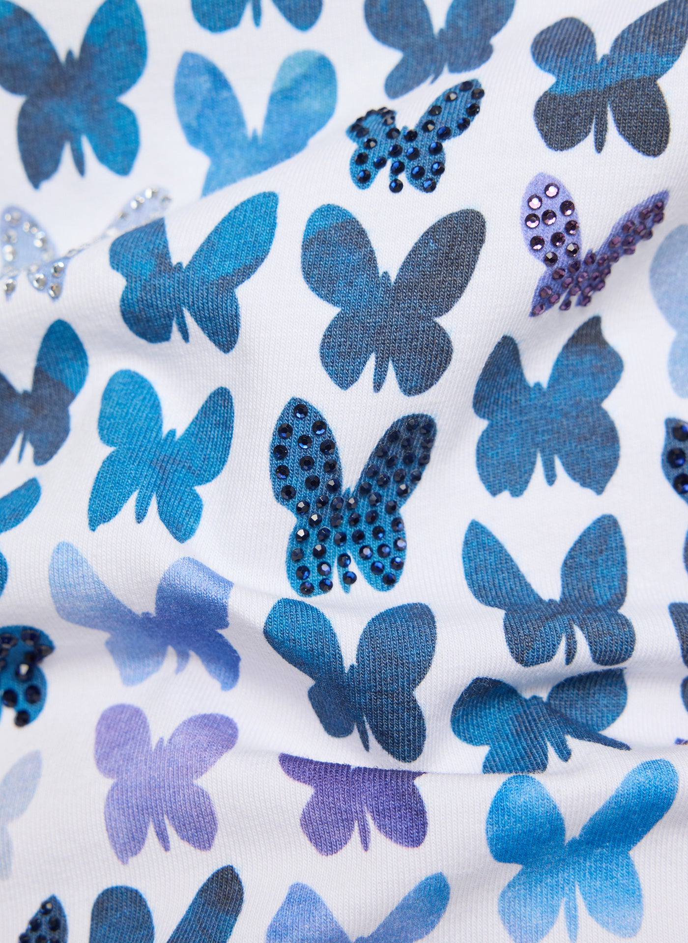 RABE Blue and Lilac Butterfly T-Shirt