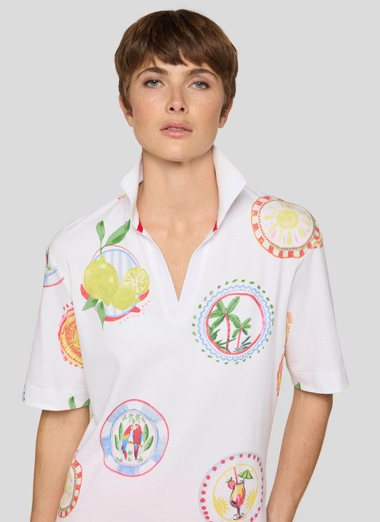 RABE Summer Print Shirt