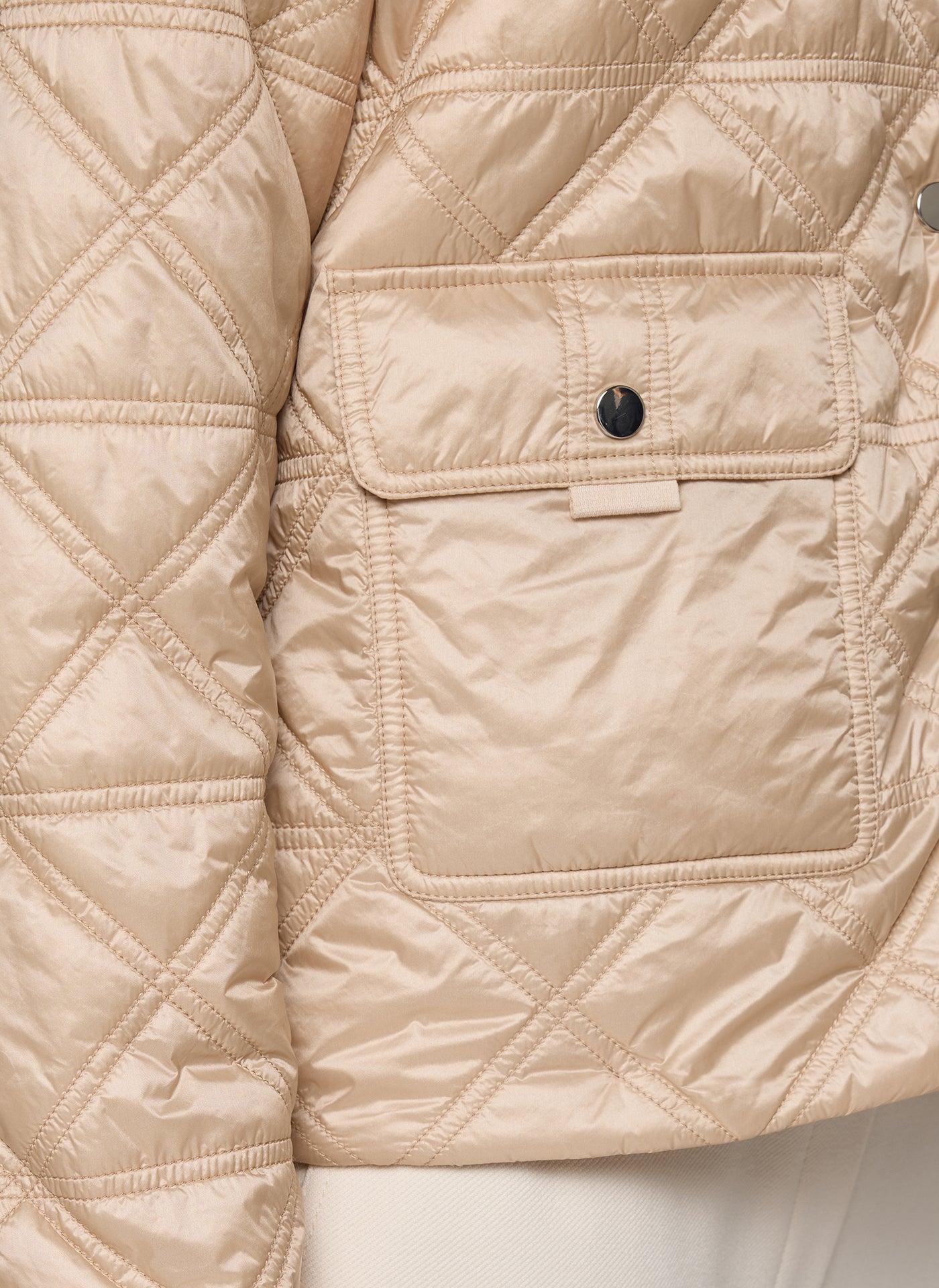 RABE Gold Quilted Button Up Jacket