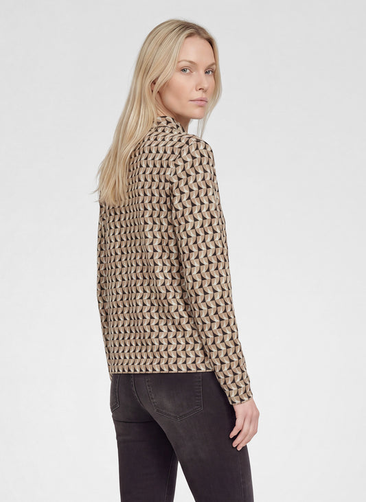 RABE Geometric High-Neck Top
