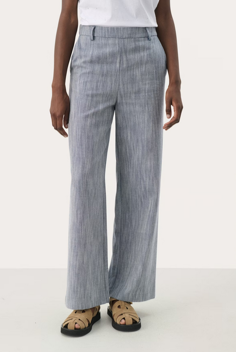 Part Two Blue Suit Trousers