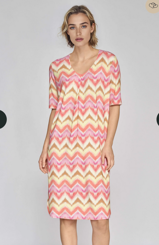 Gollehaug Candy Chevron Print Dress