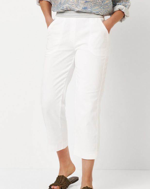 TONI Sue White Crop Joggers
