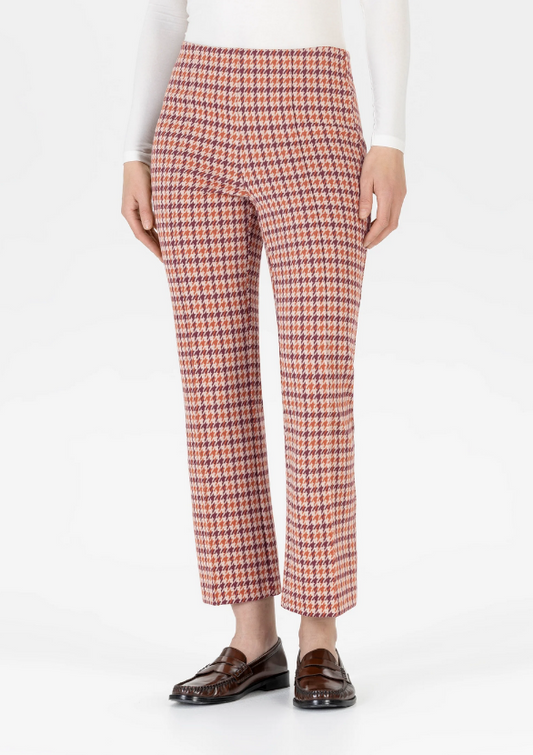 STEHMANN Maroon and Orange Crop Trousers