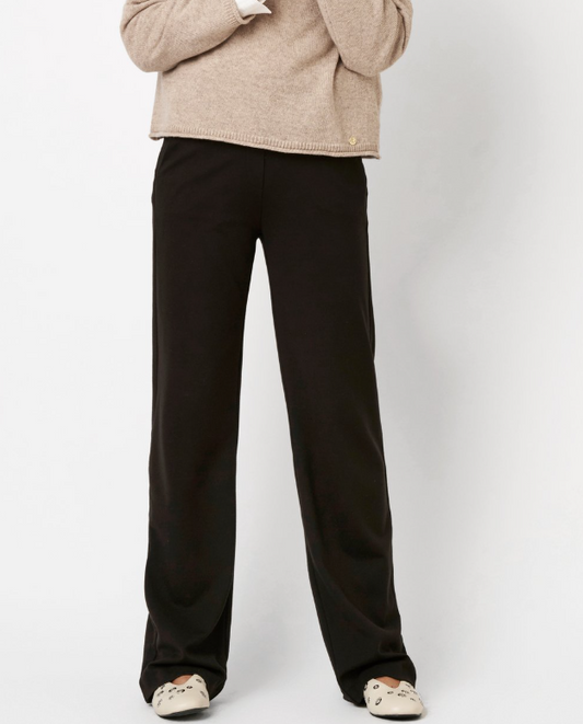 TONI  Dark Brown Jenny Wide Leg Trousers