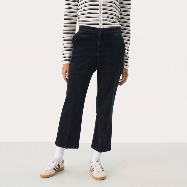 Part Two Dark Navy Wide Leg Trousers