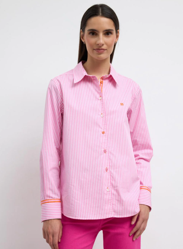 Bariloche Vereda Pink Striped Shirt