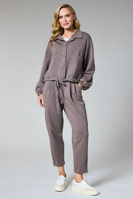 DECK By Decollage Taupe Drawstring Trousers