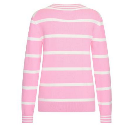 HV Society Pink Stripe Knit Jumper