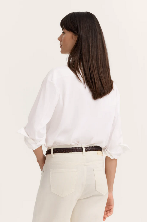 BUGATTI White Cotton Blend Classic Shirt