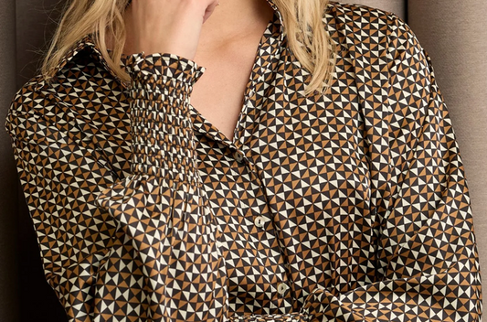 iSay Melba Geo Printed Blouse