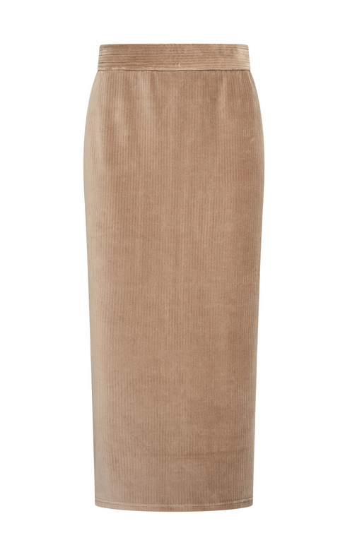 HV Society Light Taupe Long Skirt