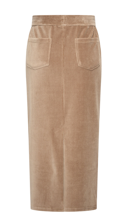HV Society Light Taupe Long Skirt