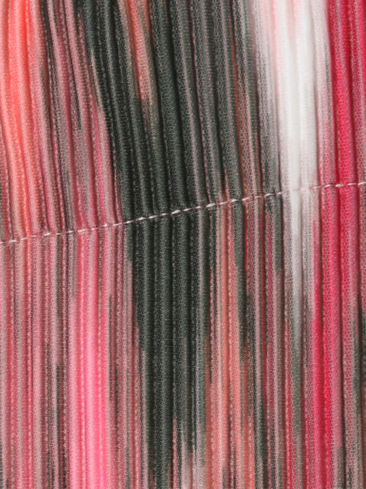 Via Appia Pink and Green Pleat Trousers