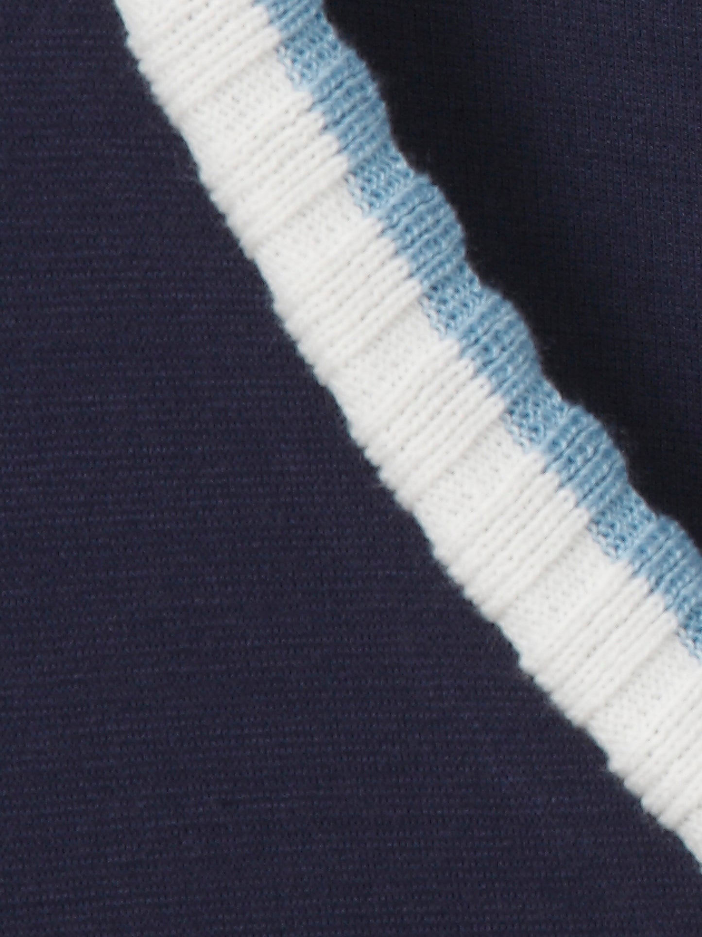 Via Appia Navy V-Neck Short Sleeve Top