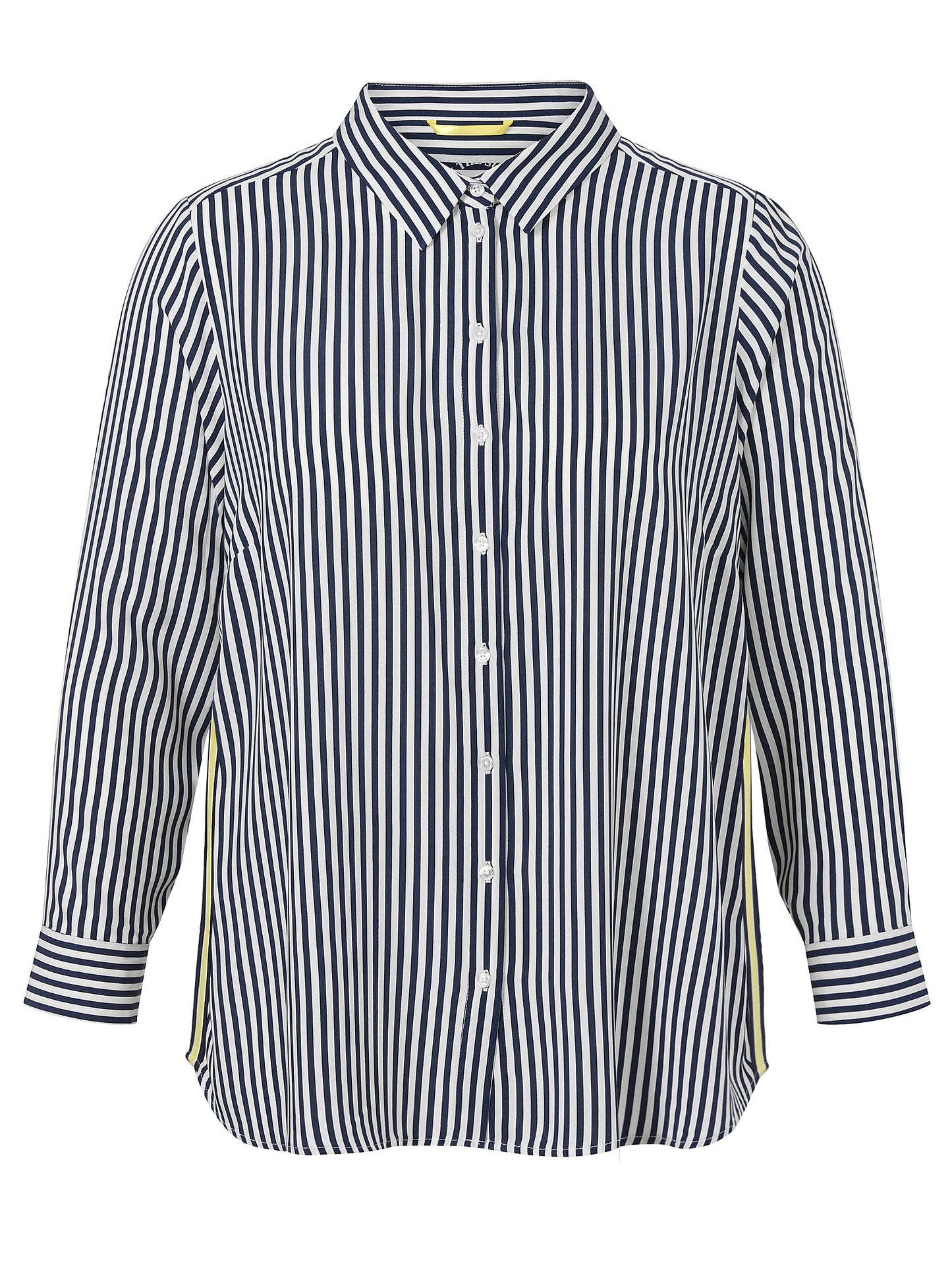 Via Appia Navy and White Stripe Shirt