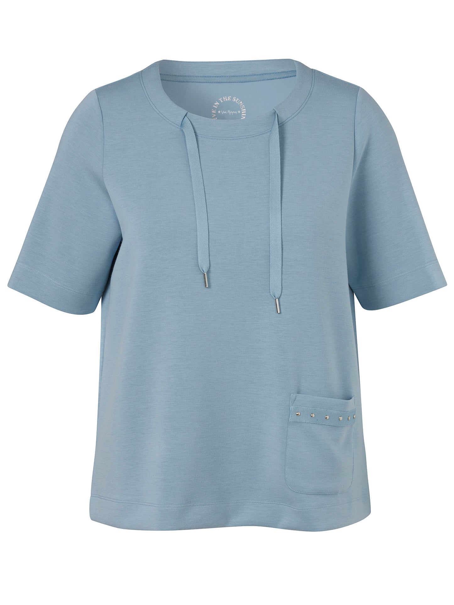 Via Appia Short Sleeve Sweatshirt Top