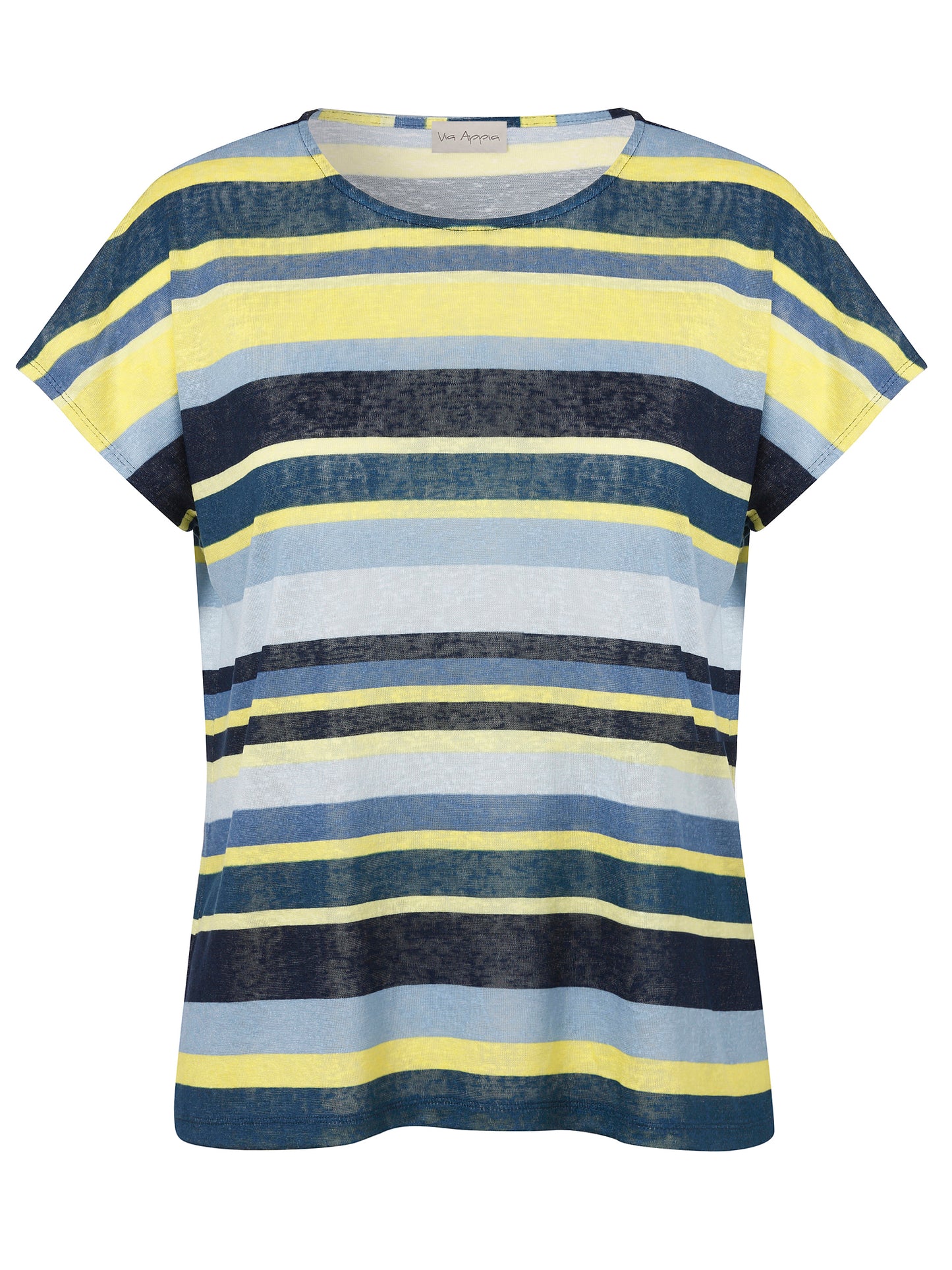 Via Appia Lemon Stripe Top