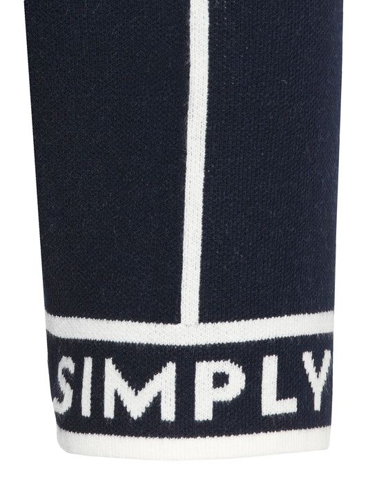 Via Appia Navy Knit Dress