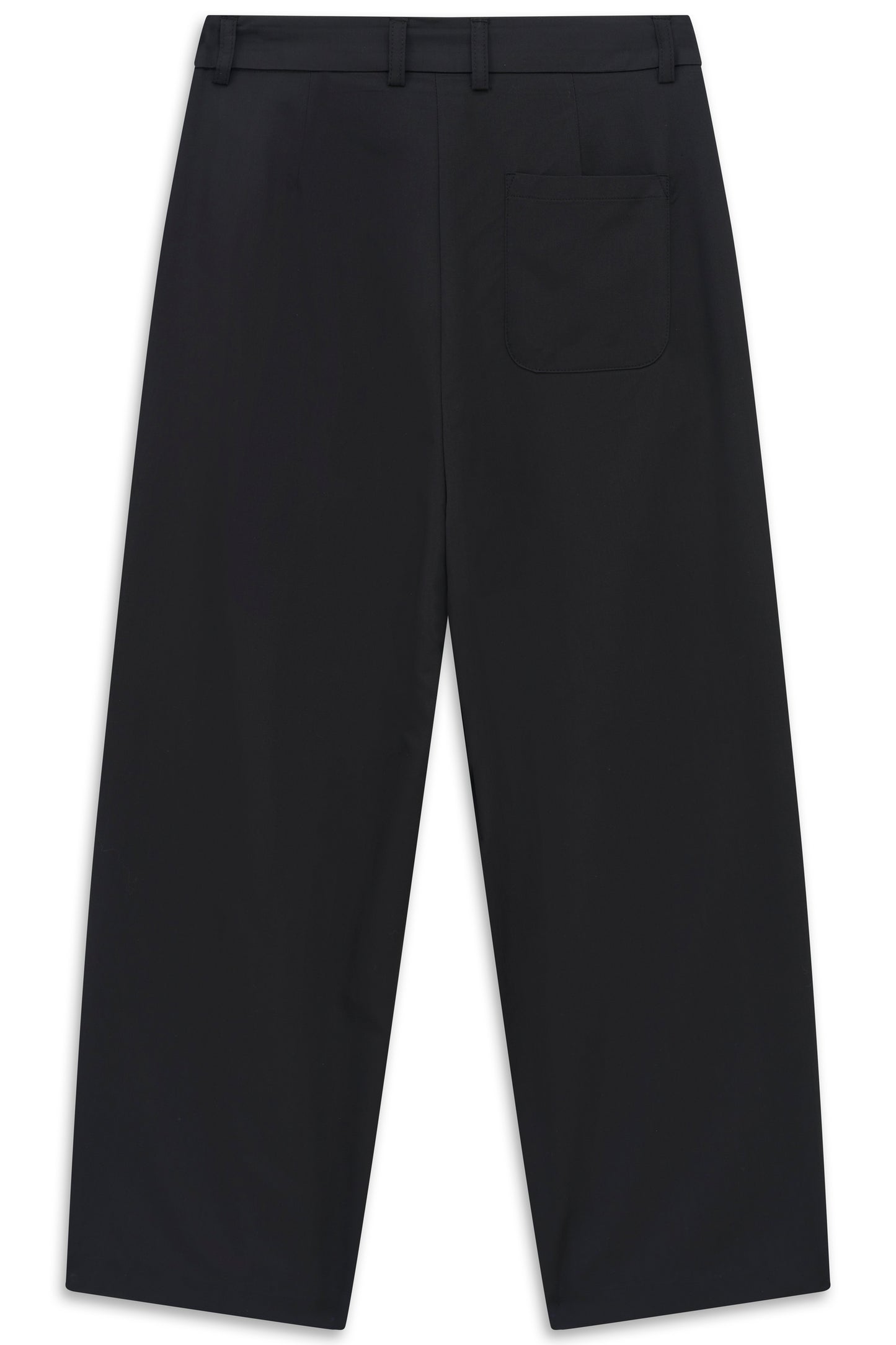 BUGATTI Black Relaxed Wide Trousers