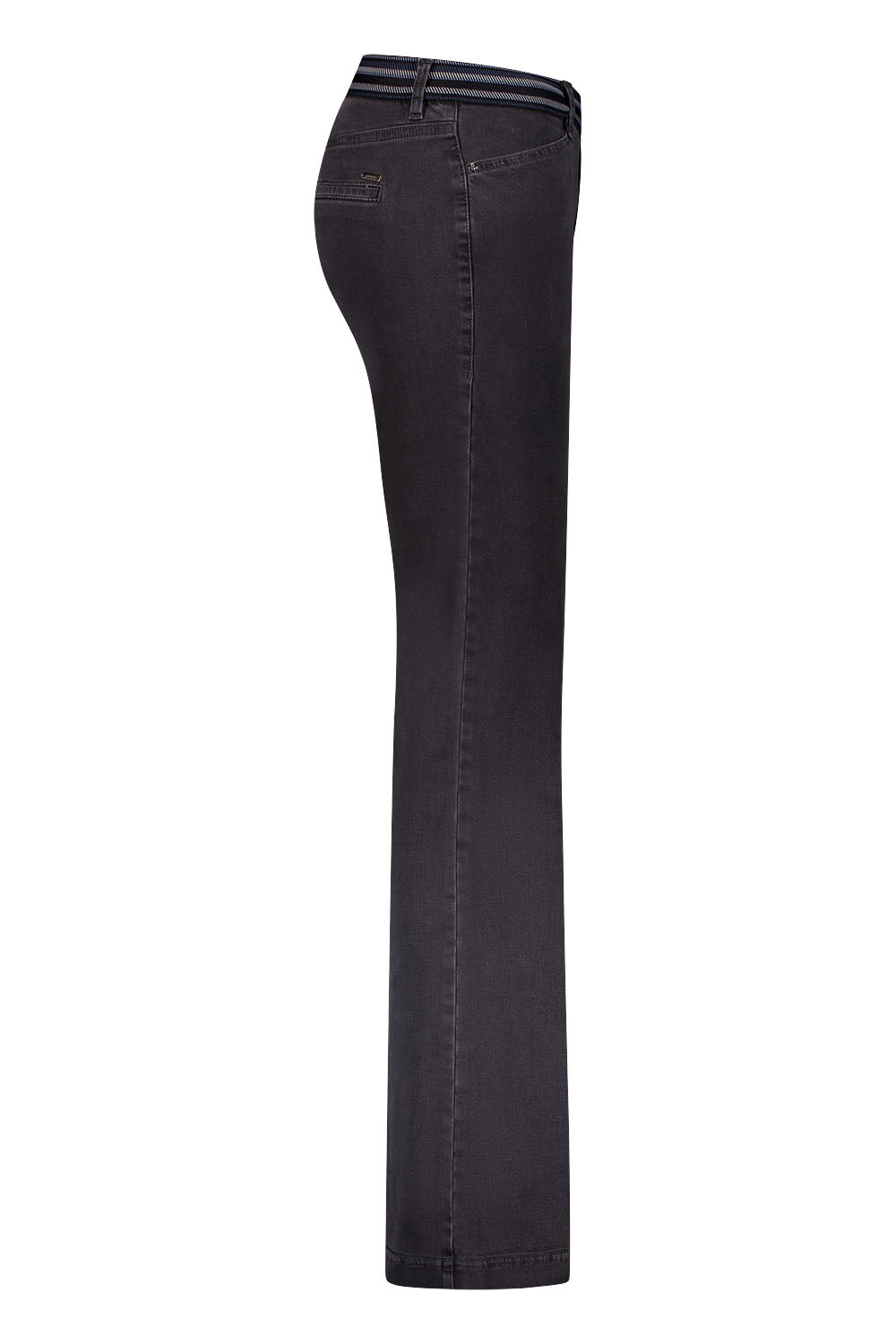 Gardeur Zilla1 Charcoal Flared Pull-On Jeans