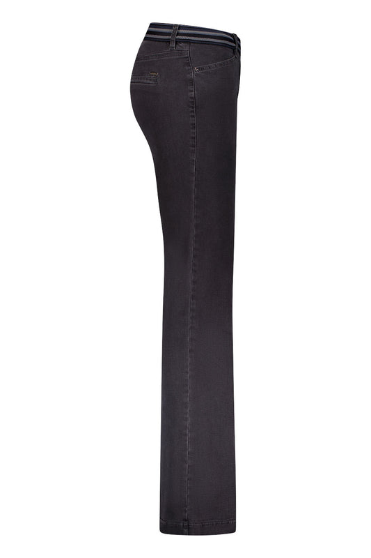 Gardeur Zilla1 Charcoal Flared Pull-On Jeans