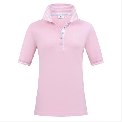 HV Society Pink Stripe Poloshirt