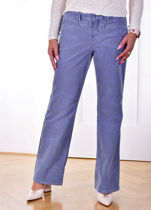 Stehmann Blue Needle Cord Trousers