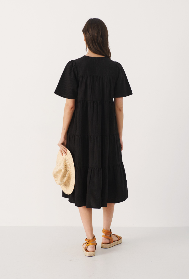 Part Two Black V-Neck Dress