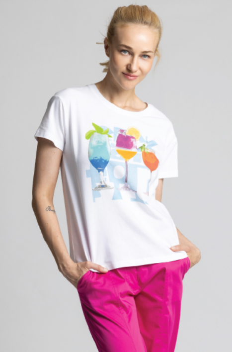 SANI BLU Cocktail Jersey T-Shirt