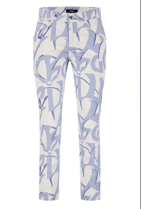 Gardeur Blue Graphic Letter Print Jean