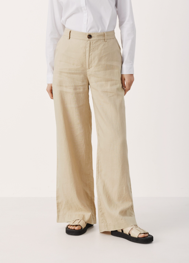Part Two Linen Wide Leg Palazzo Pants
