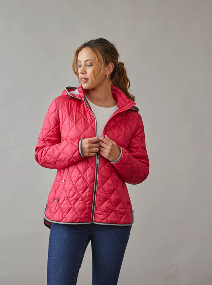 JUNGE Raspberry Lilje Quilted Jacket