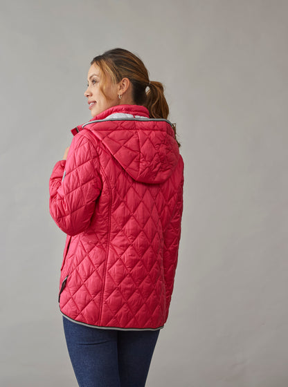 JUNGE Raspberry Lilje Quilted Jacket