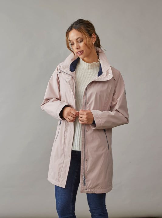 JUNGE Lina Blush Pink Waterproof Jacket