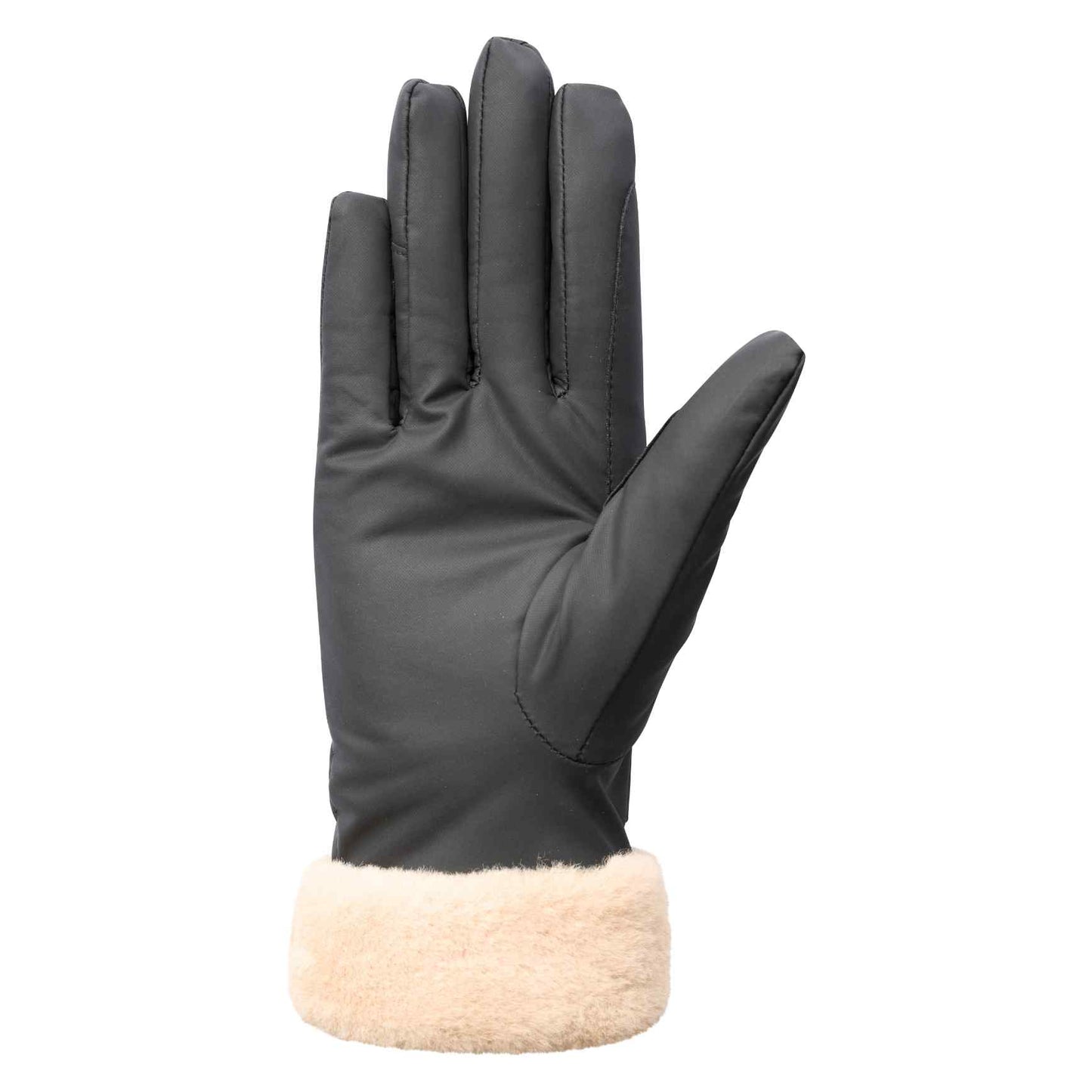HV Society Fur Lined Black Gloves