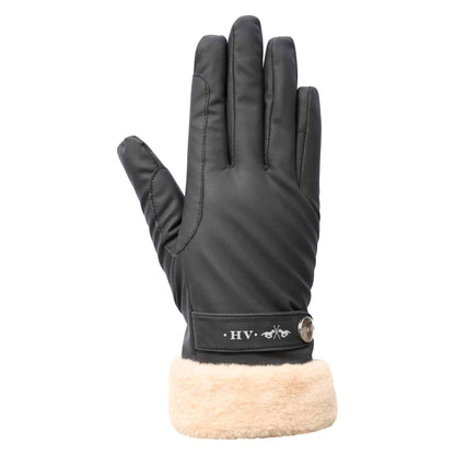 HV Society Fur Lined Black Gloves