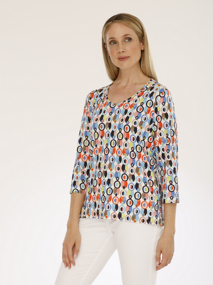 Gollehaug Multi Colour Short Sleeve Top