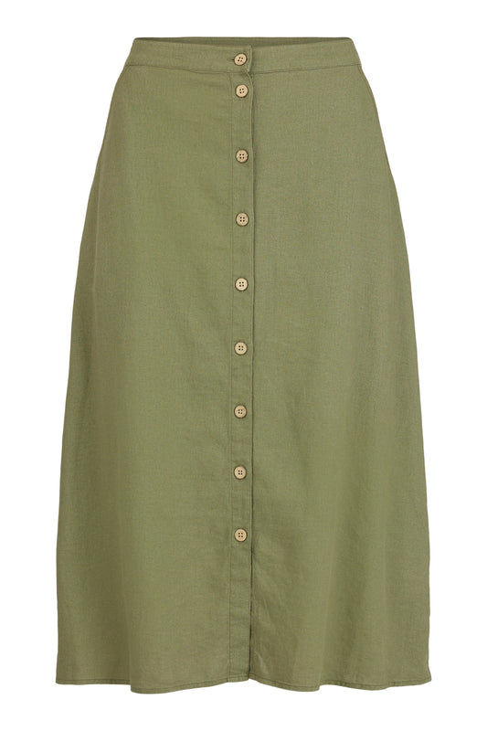 SUNDAY Khaki A-Line Skirt